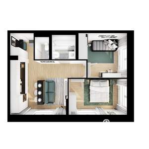 2-к квартира, вторичка, 50м2, 16/17 этаж