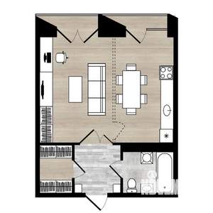 2-к квартира, вторичка, 42м2, 9/18 этаж