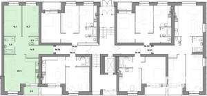 2-к квартира, вторичка, 85м2, 1/4 этаж