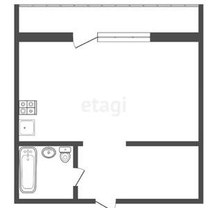 1-к квартира, вторичка, 38м2, 18/19 этаж