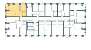 2-к квартира, строящийся дом, 59м2, 5/10 этаж