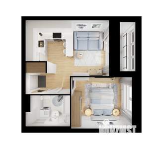 1-к квартира, вторичка, 33м2, 2/17 этаж