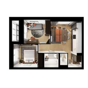 2-к квартира, вторичка, 46м2, 8/17 этаж