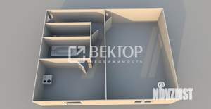 1-к квартира, вторичка, 33м2, 2/2 этаж