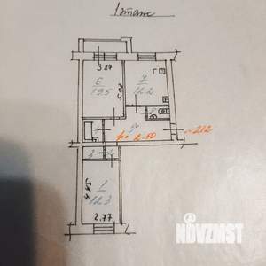 2-к квартира, вторичка, 63м2, 1/9 этаж