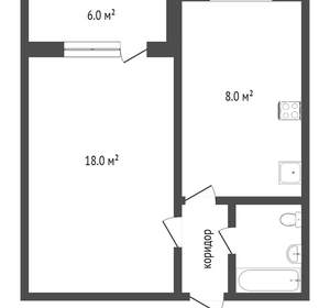 1-к квартира, вторичка, 45м2, 11/17 этаж