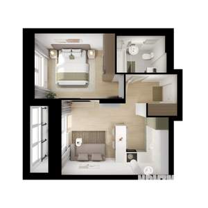 1-к квартира, вторичка, 40м2, 2/17 этаж