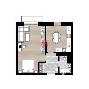 1-к квартира, вторичка, 33м2, 9/9 этаж