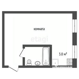 Студия квартира, вторичка, 31м2, 1/5 этаж