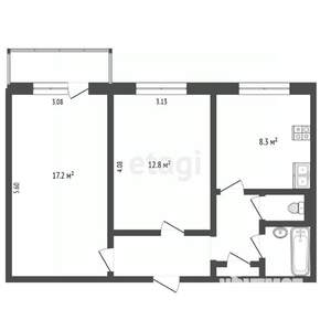 2-к квартира, вторичка, 50м2, 8/9 этаж