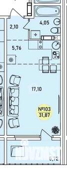 1-к квартира, вторичка, 32м2, 7/9 этаж