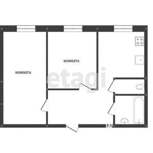 2-к квартира, вторичка, 50м2, 5/5 этаж