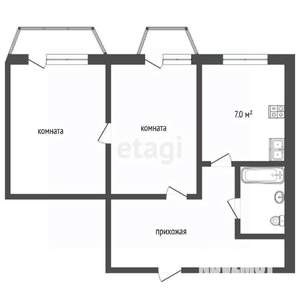 2-к квартира, вторичка, 41м2, 2/9 этаж