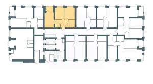 2-к квартира, строящийся дом, 53м2, 1/10 этаж