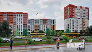 1-к квартира, строящийся дом, 34м2, 13/17 этаж