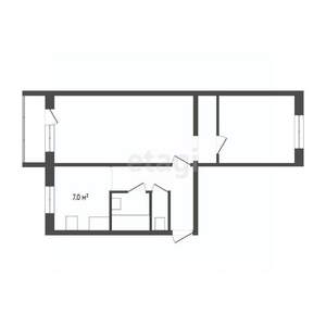 2-к квартира, вторичка, 45м2, 5/5 этаж
