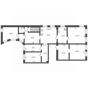 5-к квартира, вторичка, 160м2, 3/3 этаж