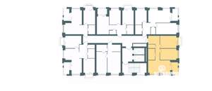 2-к квартира, строящийся дом, 65м2, 6/10 этаж