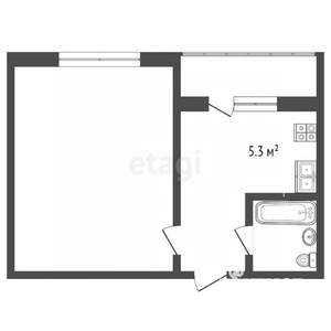 1-к квартира, вторичка, 22м2, 1/9 этаж