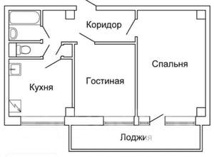 2-к квартира, вторичка, 50м2, 4/9 этаж