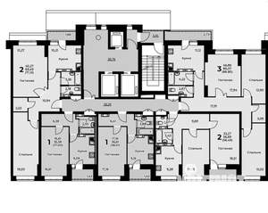 2-к квартира, сданный дом, 71м2, 10/24 этаж