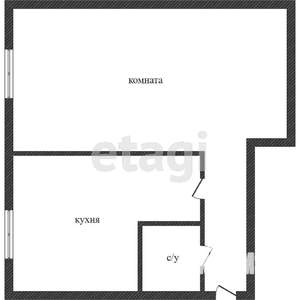 1-к квартира, вторичка, 32м2, 2/5 этаж