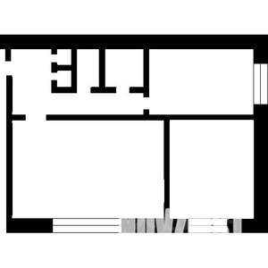 2-к квартира, вторичка, 43м2, 1/5 этаж