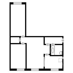 3-к квартира, вторичка, 57м2, 9/9 этаж