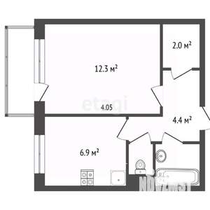 1-к квартира, вторичка, 29м2, 5/9 этаж