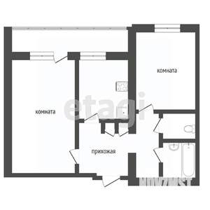 2-к квартира, вторичка, 50м2, 1/10 этаж