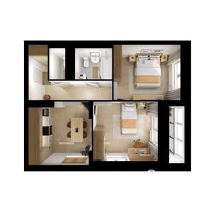 2-к квартира, вторичка, 51м2, 2/17 этаж