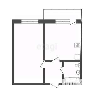 1-к квартира, вторичка, 35м2, 2/10 этаж