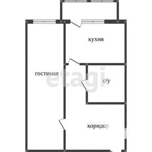 1-к квартира, вторичка, 28м2, 3/17 этаж