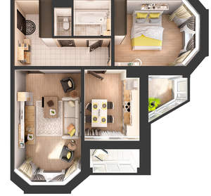 2-к квартира, вторичка, 63м2, 4/10 этаж