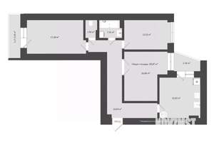 3-к квартира, сданный дом, 89м2, 11/20 этаж
