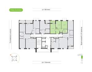 2-к квартира, вторичка, 51м2, 2/18 этаж