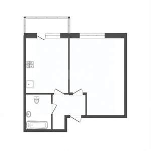 1-к квартира, вторичка, 46м2, 3/9 этаж