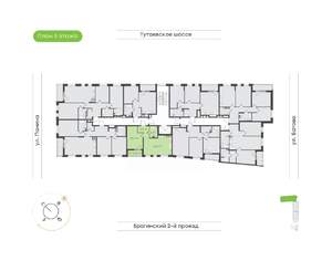 1-к квартира, вторичка, 50м2, 5/9 этаж