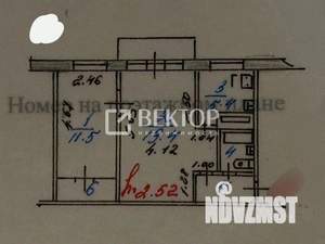 2-к квартира, вторичка, 44м2, 4/5 этаж