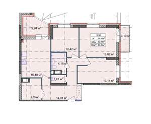 3-к квартира, вторичка, 87м2, 2/18 этаж