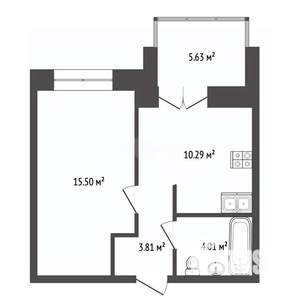 1-к квартира, вторичка, 36м2, 7/7 этаж