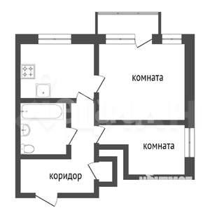 2-к квартира, вторичка, 42м2, 2/5 этаж
