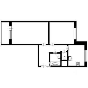 2-к квартира, вторичка, 59м2, 6/9 этаж