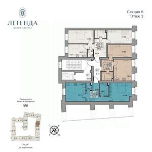 1-к квартира, вторичка, 40м2, 2/5 этаж