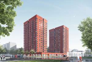 2-к квартира, строящийся дом, 66м2, 18/18 этаж