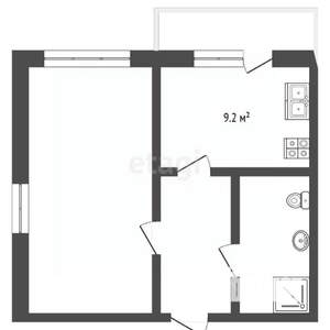 1-к квартира, вторичка, 35м2, 9/10 этаж