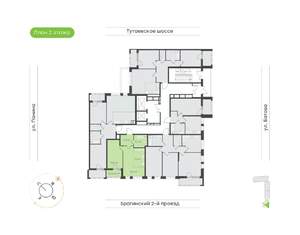 2-к квартира, вторичка, 45м2, 2/18 этаж