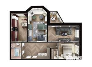 3-к квартира, строящийся дом, 84м2, 1/10 этаж