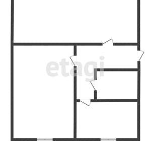 2-к квартира, вторичка, 43м2, 1/5 этаж