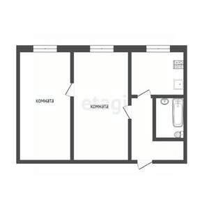 2-к квартира, вторичка, 44м2, 1/5 этаж